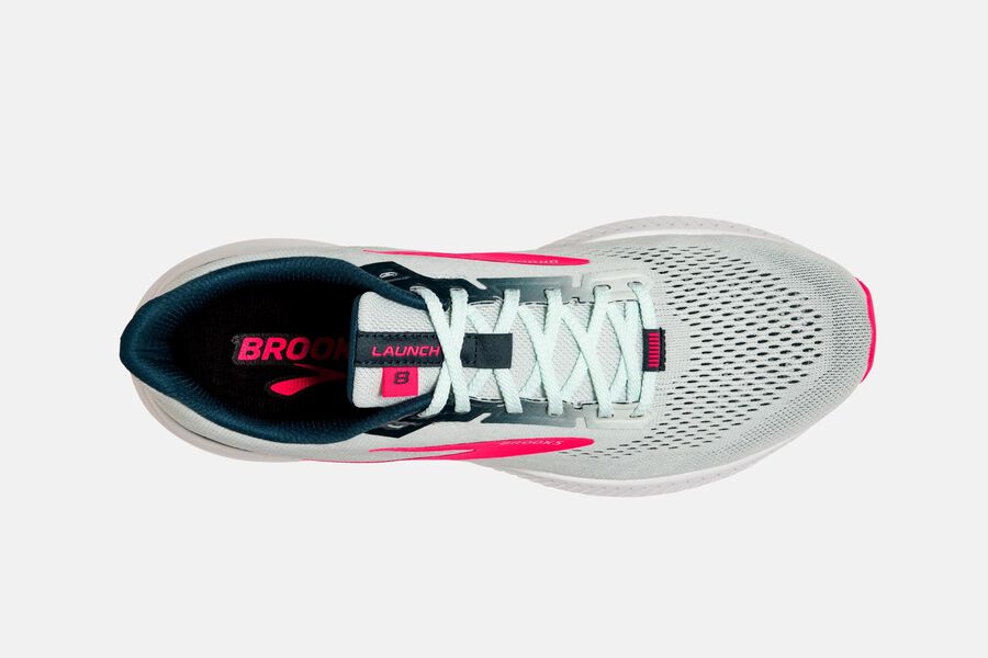 Brooks Launch 8 Road Running Shoes Womens - Grey/Pink - LGWMI-7293